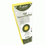 INTERCALAIRES TRAPÈZE CARTE BRISTOL UNIES PERFORÉES FOREVER - 105 X 240 MM - JAUNE