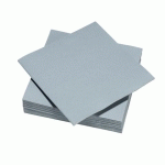 SERVIETTE JETABLE DOUBLE POINT GRIS 38 X 38 CM (VENDU PAR 50)