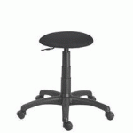 TABOURET SATURN TISSU NOIR