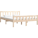 CADRE DE LIT BOIS MASSIF 120X190 CM PETIT DOUBLE