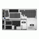 APC SMART-UPS ON-LINE SRT8KRMXLI - 8KW/VA, 6X C13 + 4X C19 + SORTIE MONOPHASÉE CÂBLÉE, MONTABLE EN RACK, NMC INTÉGRÉ