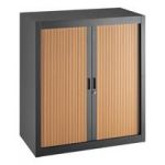 ARMOIRE À RIDEAUX DÉMONTABLES ECONOMIQUE 195 X 90 CM NOIR-GRIS
