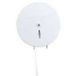 DISTRIBUTEUR PAPIER TOILETTE ROULEAU JUMBO JVD MÉTAL BLANC