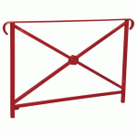 BARRIÈRE HÉRITAGE ROSACE 1.50 M DOUBLE CROSSE - ROUGE 3004 - PROCITY