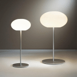 CASABLANCA AIH LAMPE DE TABLE 19 CM BLANC BRILLANT