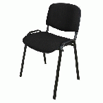 CHAISE CONFÉRENCE - VINYLE PIEDS NOIR