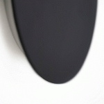 ESCALE BLADE APPLIQUE MURALE LED NOIR MAT Ø 59 CM