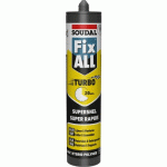 MASTIC-COLLE POLYMÈRE BANC À COLLAGE ULTRA RAPIDE FIX ALL TURBO - CARTOUCHE 290 ML SOUDAL