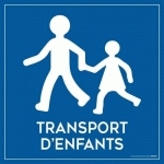 PLAQUE MAGNÉTIQUE POUR VÉHICULE - TRANSPORT D'ENFANT