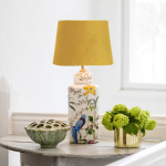 PR HOME LI NA LAMPE ABAT-JOUR VELOURS DORÉ Ø 30 CM