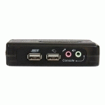 STARTECH.COM KIT COMMUTATEUR KVM USB VGA À 2 PORTS AVEC AUDIO ET CÂBLES - SWITCH KVM - NOIR