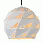LUCIDE SUSPENSION MALUNGA EN MÉTAL, BLANCHE-DORÉE