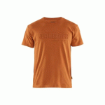 T-SHIRT DE TRAVAIL ROUGE ROUILLE IMPRIMÉ 3D - XXL BLAKLADER