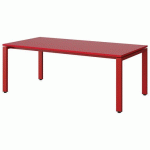 TABLE MALIBU 160X80 T3 SOUDÉ STRA ABS ROUGE U321/ROUGE 3020