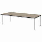 TABLE MALIBU 180X80 T1 4P STRA CHÊNE 1146/NOIR BLC 9016