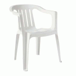 FAUTEUIL GIADA RÉSINE - BLANC - S-CAB