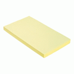 LOT DE 12 - NOTES REPOSITIONNABLES JAUNES RECYCLÉES BRUNEAU 75 X 125 MM - BLOC DE 100 FEUILLES