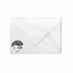 LOT DE 2 - PAQUET DE 20 ENVELOPPES POLLEN 162X229MM 120G/M² - BLANC IRISÉ
