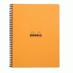 NOTEBOOK RHODIA CLASSIC RELIURE INTÉGRALE & 22,5X29,7 CM 160 PAGES PETITS CARREAUX 5X5 AVEC CADRE EN-TÊTE DÉTACHABLES PERFORATION 4 TROUS 80G - ASSORTIS - LOT DE 5