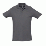 POLO PERSONNALISABLE HOMME EN COTON GRISSOURIS