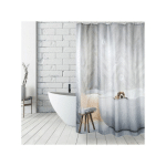 RIDEAU DE DOUCHE POLYESTER 180X200CM DOGGY BATH GRIS - ANNEAUX INCLUS MSV GRIS