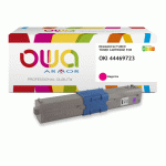 TONER REMANUFACTURÉ OWA - HAUTE CAPACITÉ - MAGENTA - POUR OKI 44469723 - TONER COMPATIBLE