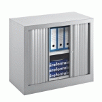 ARMOIRE À RIDEAUX MONOBLOC ECO-CONÇUE DÉCOR H 70 X L 120 CM CORPS ALU/RIDEAUX ALUMINIUM