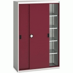 BOTT 1 ARMOIRE VERSO PORTES COULISSANTES AVEC 4 TABLETTES 1300X550X2000_BOTT