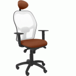 CHAISE JORQUERA AVEC APPUI-TÊTE BLANC/MARRON - PIQUERAS Y CRESPO