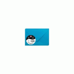 LOT DE 2 - PAQUET DE 20 ENVELOPPES POLLEN 75X100MM 120G/M² - BLEU TURQUOISE