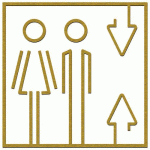 PICTOGRAMME ASCENSEUR - DORÉ BROSSÉ