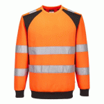 PORTWEST CD805 SWEAT HV ÉCO-CONÇU WX2 ORANGE/NOIR - TAILLE XL