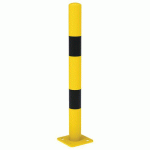 POTEAU DE PROTECTION Ø 9 CM - JAUNE AVEC BANDES NOIRES - PROCITY