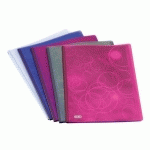 LOT DE 5 - PROTÈGE-DOCUMENTS TRANSLUCIDES A4 30 POCHETTES LE LUTIN VISION OXFORD - COULEURS ASSORTIES