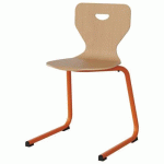 CHAISE MALIBU AST - T7 - COQUE HÊTRE / ALU ORANG 1028 - MANUTAN EXPERT