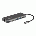 STARTECH.COM ADAPTATEUR MULTIPORT USB C, STATION D'ACCUEIL USB-C PORTABLE VERS HDMI 4K, HUB USB 3.0 2 PTS, SD/SDHC, GBE, 60W PD PASS-THROUGH - USB TYPE-C/THUNDERBOLT 3 - REMPLACÉ PAR DKT30CHSDPD1