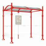 ABRI BUS 2.50 M PROVINCE 2 BARDAGES LAT. BOULE ROUGE 3020 - PROCITY