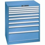 ARMOIRE BLEU CAP. 870X725X1000 AVEC 9 TIR. 75KG _ 78.702.040 - LISTA