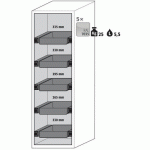 ARMOIRE S-PHOENIX VOL.2-90 S90.196.060.075.FDACR GRIS - ASECOS