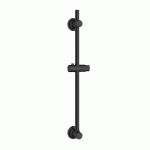 BARRE DE DOUCHE INOX - 70 CM - NOIR - SANS PERÇAGE WENKO