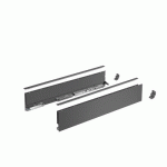KIT PROFILS CÔTÉS AVANTECH YOU TIROIR SIMPLE HAUTEUR 101MM -ANTHRACITE -L450 HETTICH