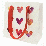 LOT DE 11 - SAC CADEAU 'COEURS'