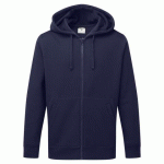 LOT DE 2 - PORTWEST B312 SWEAT À CAPUCHE ZIPPÉ MARINE - TAILLE XXL