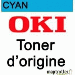 OKI - 44844507 - TONER CYAN - PRODUIT D'ORIGINE - 10 000 PAGES