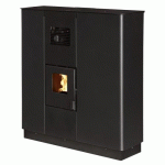 POÊLE À GRANULÉS ÉTANCHE - CANALISABLE - 10,8 KW - NOIR - CORTINA 12 SUNNY