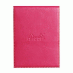 RHODIARAMA PORTE-BLOC AVEC PORTE-CRAYON + BLOC N°12 PETITS CARREAUX 5X5 - FRAMBOISE - LOT DE 3