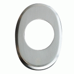 ROSACE OVALE SALOME SATIN NICKELÉ TROU DE 41 - HERACLES - D-807RO41-SN