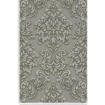 PAPIER PEINT BAROQUE GRIS À PAILLETTES TAPISSERIE GRISE DAMASSÉE CHAMBRE ADULTE PAPIER PEINT ÉLÉGANT VINYLE POUR COULOIR - GRIS, ARGENT