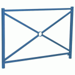 BARRIÈRE ORLÉANS 1.47 M STRUC SIMPLE CROIX - ZINC BLEU 5010 - PROCITY
