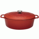 COCOTTE EN FONTE OVALE 27 CM RUBIS SUBLIME CHASSEUR